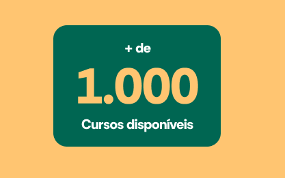 Mais de 1.000 cursos disponíveis